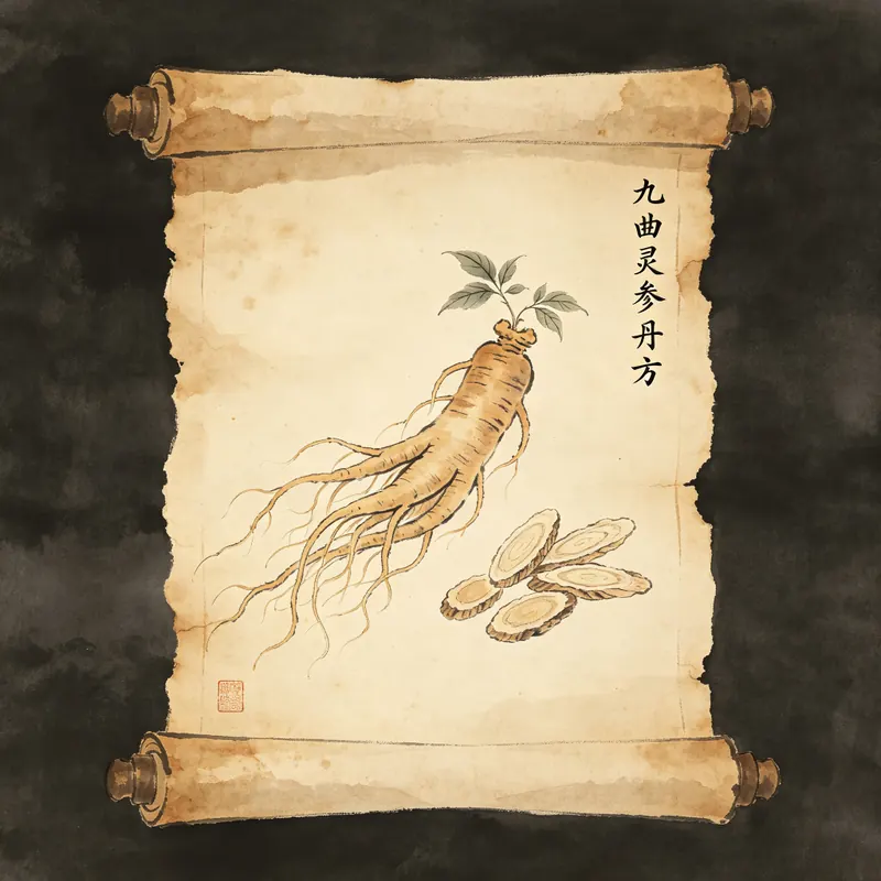 九曲灵参丹丹方